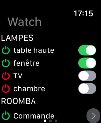OpenHAB sur Apple Watch